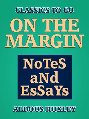 cover image of On the Margin